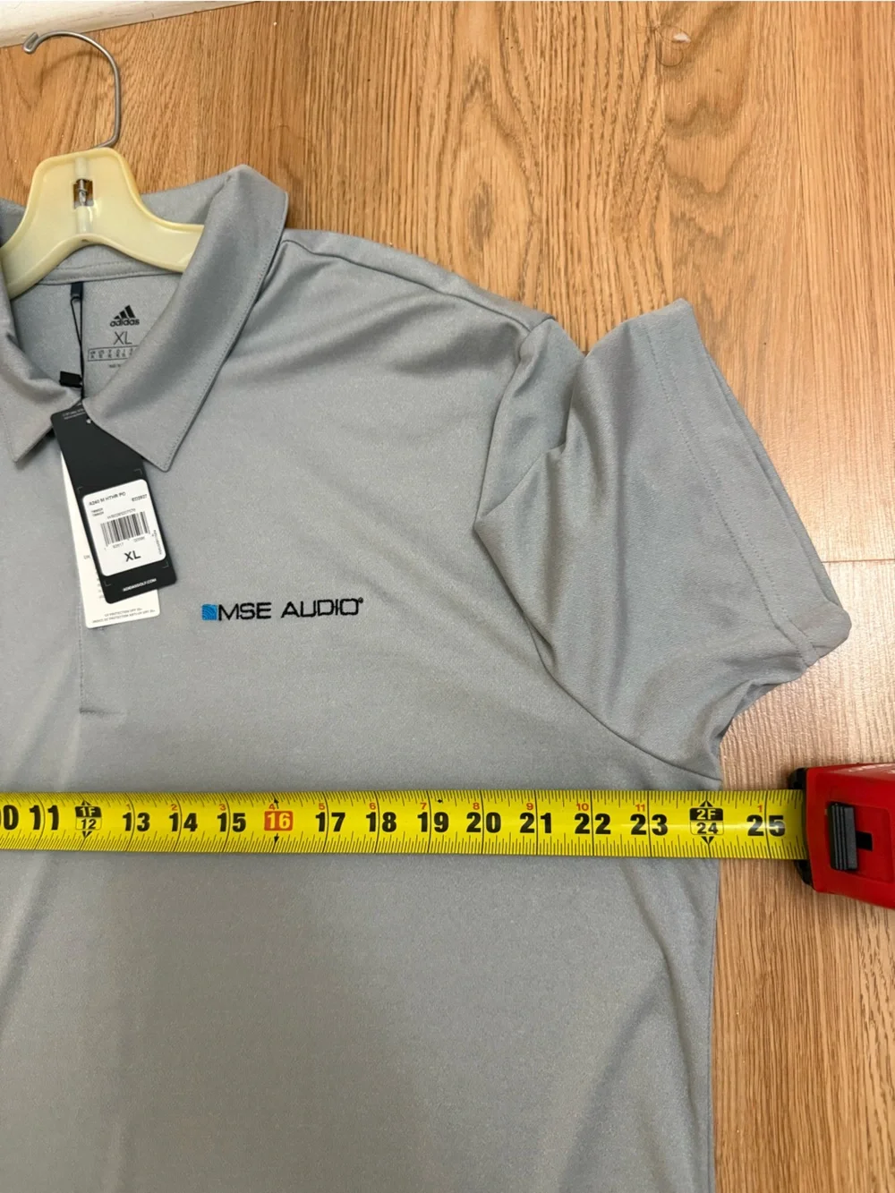 New Adidas Gray Performance Polo XL